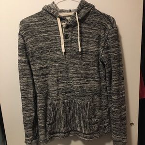 American Eagle Men’s grey fleece hoodie